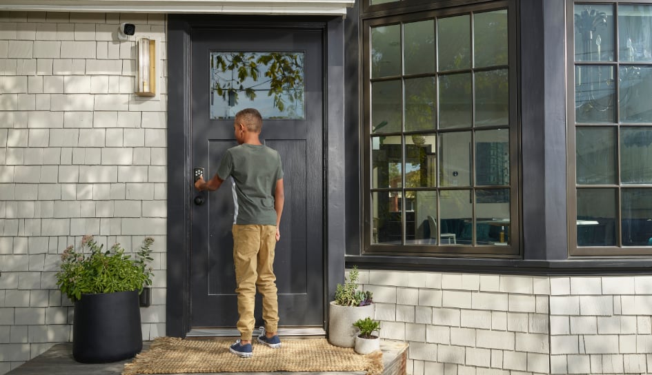 Vivint Smart Lock on home in Santa Fe